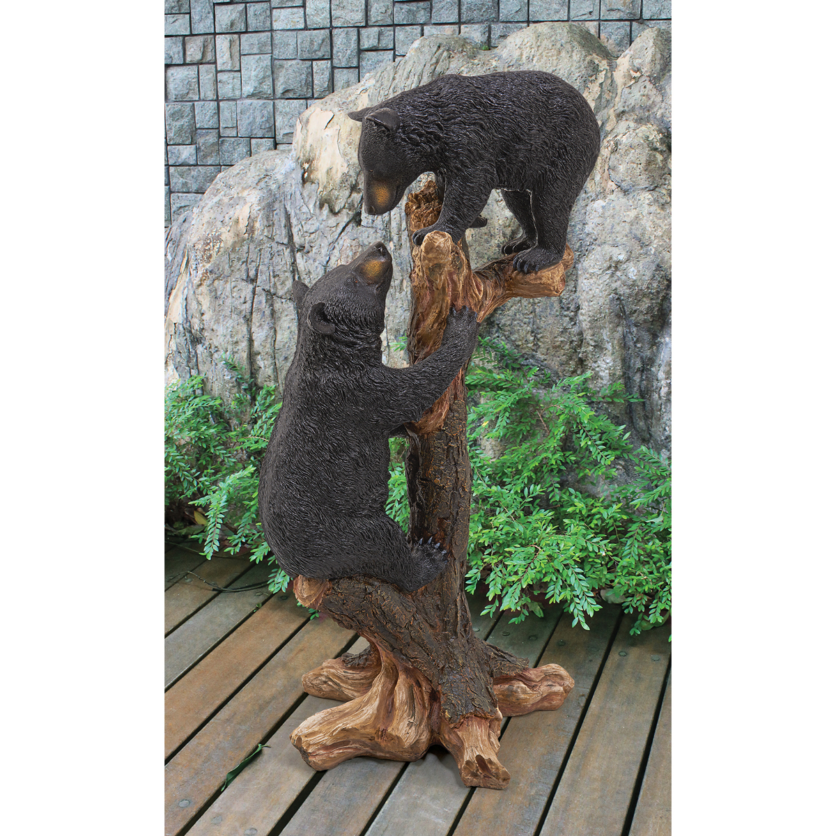 Image Thumbnail for Dt Climbing Cubs Black Bear Statue